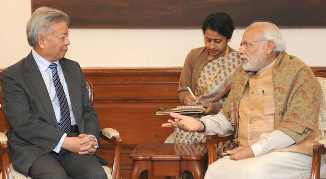 President-designate Jin meets Indian Prime Minister H.E. Narendra Modi ...