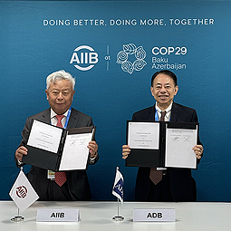 AIIB, ADB Renew Partnership to Tackle Regional Development Challenges