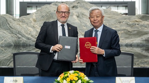 AIIB, AFD Sign Cofinancing Framework Agreement  to Jointly Accelerate Sustainable Development